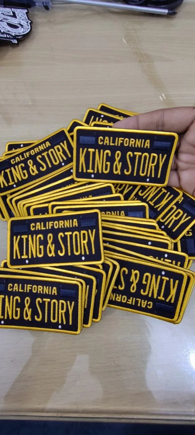 California “King & Story” License-Plate Patch